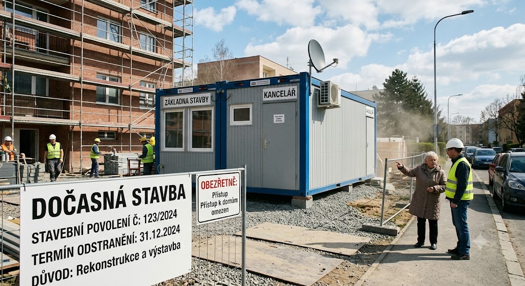 Dočasná stavba: Kdy ji lze postavit a co dělat, když překáží?